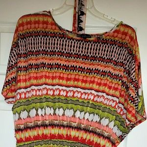 Printed plus size dress